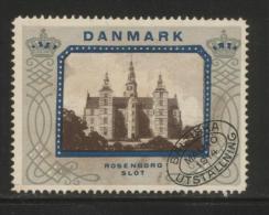 SWEDEN 1914 MALMO BALTIC EXPO DANISH PALACES DENMARK ROSENBORG NO GUM POSTER STAMP CINDERELLA REKLAMENMARKEN - Ongebruikt