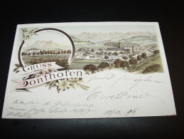 Gruss Aus SONTHOFEN BAHNHOF  1896 Nach GÖPPINGEN - Sonthofen