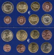 Set EURO-Einführung Lettland 2014 Stg 23€ Stempelglanz Der Staatlichen Münze Riga 1C. - 2€ New Coins Republik Of Latvija - Latvia