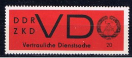 DDR 1965 Mi 3 Mnh Gezähnt VD-Marke - Autres & Non Classés