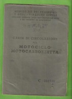 BMW R 75 ANNO 1971 LIBRETTO DI CIRCOLAZIONE ** AD USO COLLEZIONISTICO ** - Motorfietsen