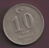TURKEY 10 KURUS 2005 - Turquie