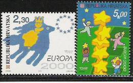 2000 Kroatien    Mi.  544-5 ** MNH  Europa - 2000