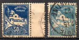 Algérie ; 1926 ; N° Y: 47 X 2  ; Ob  ;  2 Teintes ; Cote Y :  E. - Unused Stamps