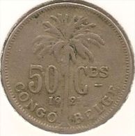 CONGO - ALBERT II * 50 Centiem 1925 Frans * Z.Fr / Pr * Nr 2958 - 1910-1934: Albert I.