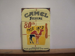 PAQUET VIDE  1913 1993 80TH ANNIVERSARY CAMEL - Metal