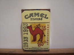 PAQUET VIDE  1913 1993 80TH ANNIVERSARY CAMEL - Zigarettenetuis (leer)