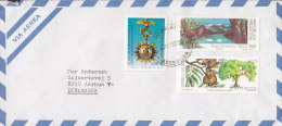 Argentina SECURSAL 1993 CoverLetra To AARHUS V. Denmark Tree Baum Medal Order Bird Vogel Oiseau Stamps - Poste Aérienne