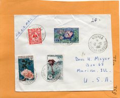 Nouvelle Caledonie 1961 Cover Mailed To USA - Brieven En Documenten