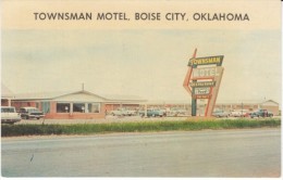 Boise City OK Oklahoma, Townsman Motel, Lodging, C1950s/60s Vintage Postcard - Otros & Sin Clasificación