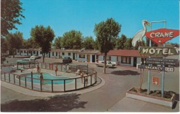 Roswell NM New Mexico, Crane Motel Lodging, Autos C1960s Vintage Postcard - Roswell