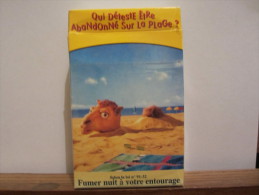 PAQUET VIDE SERIE LIMITEE QUI DETESTE ETRE ABANDONNE SUR LA PLAGE ?  CAMEL - Estuches Para Cigarrillos (vacios)