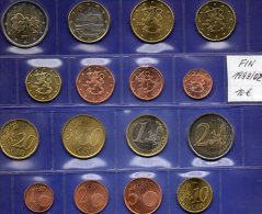 Mix-set EURO-Einführung Finnland 1999-2002 Prägeanstalt Helsinki Stg 21€ Staatlichen Münze 1C.- 2€ With 8 Coins Of Soumi - Finlandia