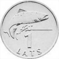 Latvia / Lettland   1 LATS-  FISH   SALMON   2008 Y UNC - Lettonia