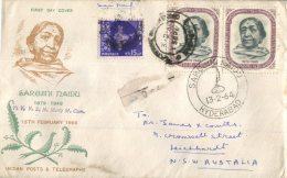 (119) Commercial FDC Cover Posted From India To Australia - Posted 1964 - Brieven En Documenten