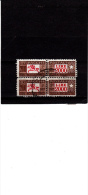 ITALIA  1955-79 - Sassone Pacchi  103° Usato (coppia) - Postal Parcels