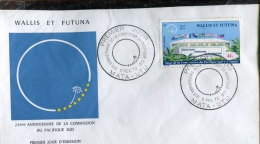 Wallis Et Futuna - 1er Jour 25éme Anniversaire De La Commission Du Pacifique Sud - Sigave 5 Février 1972 - FDC