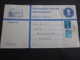 Cover Registered Letter Recommandé Holbeach Greg Britain Entier Postal Royal Mail 1983 Légion étrangère à PUYLOUBIER - Brieven En Documenten