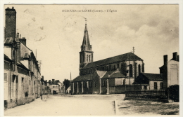 45 -  Ouzouer Sur Loire  - L'Eglise ..... Année 1930  - 2 Scans - Ouzouer Sur Loire