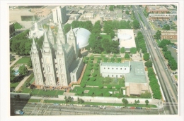 Air View Of Temple Square, Salt Lake City, Utah - Salt Lake City
