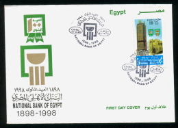 EGYPT / 1998 / NATIONAL BANK OF EGYPT / FDC - Lettres & Documents