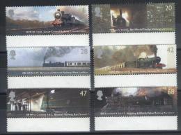 TIMBRE  Du N°  2512/17  Neuf **  Grande Bretagne  -  Chemin De Fer - Bord De Feuille - Unused Stamps