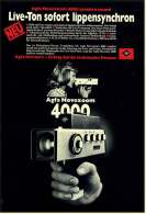 Reklame Werbeanzeige 1973 ,  Agfa Filmkamera Movexoom 4000 Synchro Sound  -  Live-Ton Sofort Lippensynchron - Film Projectors