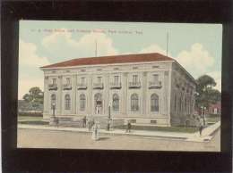 U.S. Post Office & Custom House  Port Arthur Texas édit. Curio Art Store  N° 66520 - Other & Unclassified