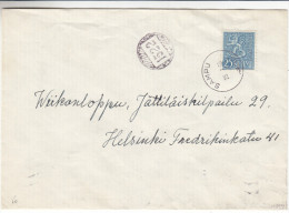 Finlande - Lettre De 1955 - Cachet Rural Du Facteur - Oblitération Sampu - Cartas & Documentos
