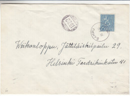 Finlande - Lettre De 1955 - Cachet Rural Du Facteur - Oblitération Sampu - Brieven En Documenten