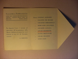 Cartolina Invito"Galleria Permanente-Sede Del Sindacato Regionale Artisti.Sezione Privincia BERGAMO"1929(Masseroni) - Altri & Non Classificati