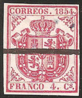 ESPAÑA 1854 - Edifil #32Ma Barrado - Postfris – Scharnier