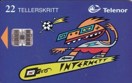 Norway, N087, Internett, Cartoon, Football, CN : C6C172793, 2 Scans. - Norvegia