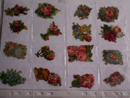 ""   LOT  DE  16  DECOUPIS //    PETITE  TAILLE  --     FLEURS  //  PAGE  21 X 30  "" - Flowers