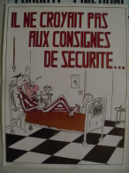 Affiche SNCF De Sécurité - 69 - Il Ne Croyait Pas Aux Consignes De Sécurité - Eisenbahnverkehr
