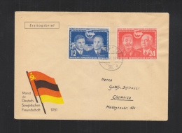 DDR Brief Deutsch-Russische Freundschaft 1951 - Otros & Sin Clasificación