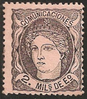 ESPAÑA 1870 - Edifil #103 - MLH * - Usados