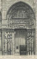 Chartres  -  Cathédrale  -   Portail Royal (détail)  - Cachet Poste 1913 - Chartres