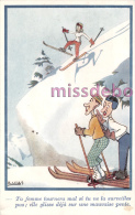 Lot 3 Cpa - SKI Illustration Humoristique - Sports D'hiver - Carte Vierge - Sports D'hiver