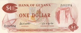 BILLET # GUYANE # 1 DOLLAR # PICK 21 #  NEUF # TYPE 1966 # - Guyana