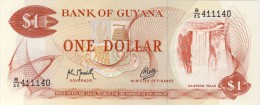 BILLET # GUYANE # 1  DOLLAR   # PICK 21 A  #  NEUF # TYPE 1966 # - Guyana