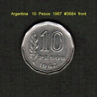 ARGENTINA    10  PESOS  1967   (KM # 60) - Argentinië