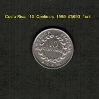 COSTA RICA    10  CENTIMOS  1969   (KM # 185.2) - Costa Rica