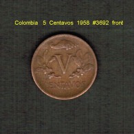 COLOMBIA    5  CENTAVOS  1958   (KM # 206) - Kolumbien