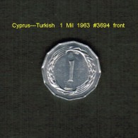 CYPRUS---TURKISH    1  MIL  1963   (KM # 38) - Chypre