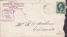 United States ASHBROOK, RYAN & Co. PADUCAB (KY). 18?? Cover Brief 3 C Washington Stamp - Cartas & Documentos