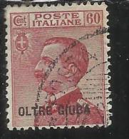 OLTRE GIUBA 1925 SOPRASTAMPATO D´ITALIA ITALY OVERPRINTED  60 CENT. TIMBRATO USED - Oltre Giuba