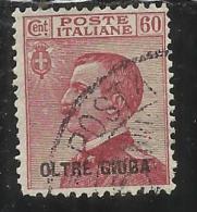 OLTRE GIUBA 1925 SOPRASTAMPATO D´ITALIA ITALY OVERPRINTED  60 CENT. TIMBRATO USED - Oltre Giuba