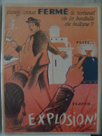 Affiche SNCF De Sécurité - 77 - Avez-vous FERME Le Robinet De La Bouteille Butane - Ferrocarril