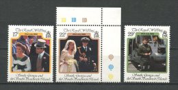 GEORGIE DU SUD 1986 N° 163/165 ** Neufs = MNH  TTB  Cote 40 € Couple Princier Andrew - Géorgie Du Sud